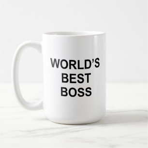 'World'd Best Boss'  vat het veel samen. Koffiemok
