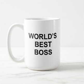 'World'd Best Boss'  vat het veel samen. Koffiemok