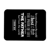 Worldly Temptations - 1 Johannes 2:16 Bijbelvers Magneet (Horizontaal)