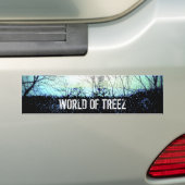 worldoftreez-bumpersticker bumpersticker (Op auto)