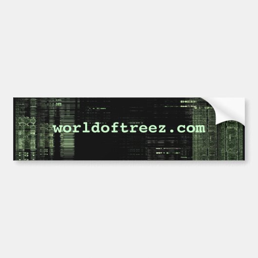 worldoftreez.com-bumper.sticker bumpersticker (Voorkant)