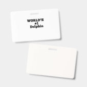 World's #1 Dolphin Badge (Voor- en achterkant)