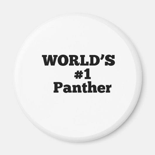 World's #1 Panther Magneet (Voorkant)
