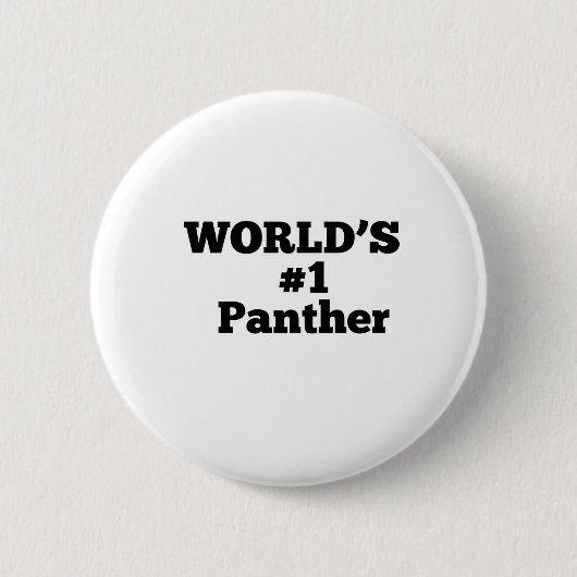 World's #1 Panther Ronde Button 5,7 Cm (Voorkant)