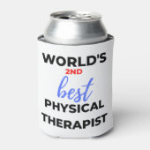 World's 2nd Best Physical Therapist 2 Blikjeskoeler (Blikje Voorkant)