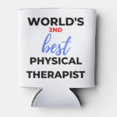 World's 2nd Best Physical Therapist 2 Blikjeskoeler (Voorkant)