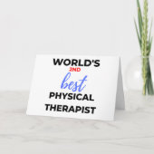 World's 2nd Best Physical Therapist 2 Kaart (Voorkant)