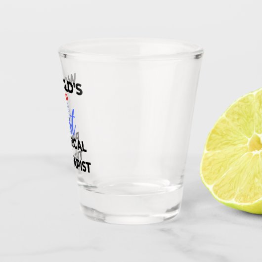 World's 2nd Best Physical Therapist 2 Shot Glas (Rechts)