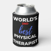 World's 2nd Best Physical Therapist Blikjeskoeler (Blikje Voorkant)