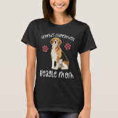 World's Awesomest Beagle Mom Dog T-shirt (Voorkant)