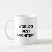 Worlds Best Architect Funny Career Coworker Gift Koffiemok (Links)