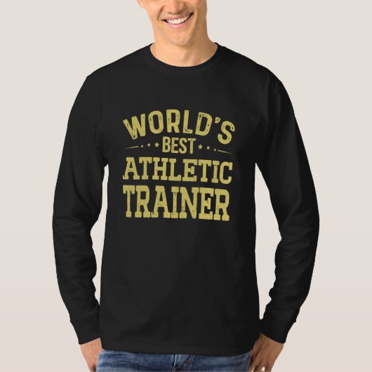 World's Best Athletic Trainer Job Title Athletic T T-shirt (Voorkant)