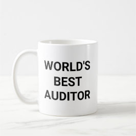 Worlds Best Auditor Funny Career Coworker Gift Koffiemok