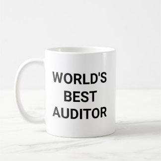 Worlds Best Auditor Funny Career Coworker Gift Koffiemok