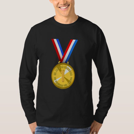 World's Best Beer Drinker Award Medal T-shirt (Voorkant)