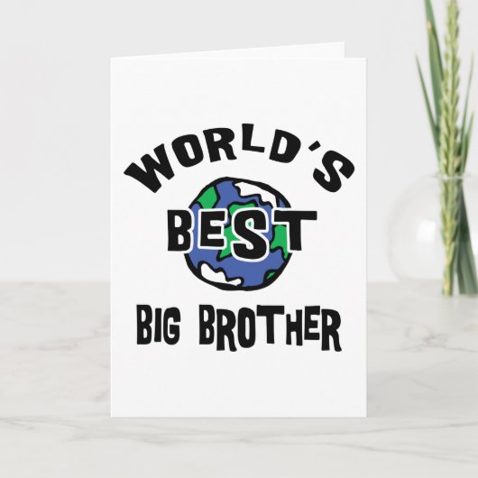 World's Best Big Brother Feestdagen Kaart (Voorkant)