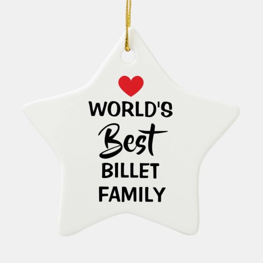 World's Best Billet Family Hanging Ornament (Voorkant)