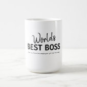 World's Best Boss Funny Gift Koffiemok (Center)