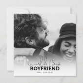 Worlds Best Boyfriend Valentines Day Feestdagenkaart (Voorkant)