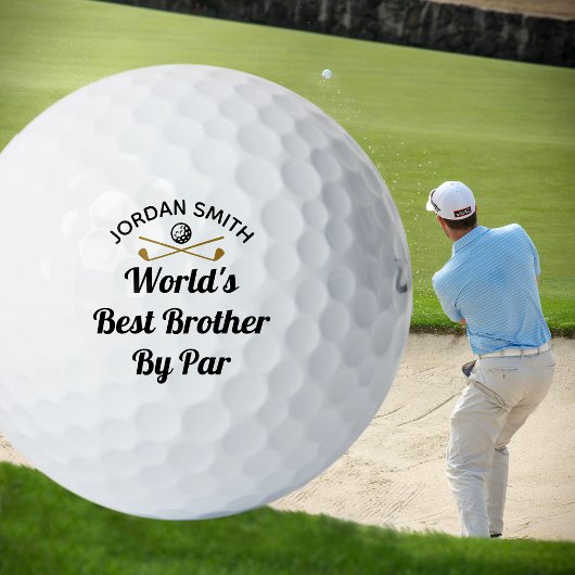 World's Best Brother beroemd gemaakt door Par Fun  Golfballen