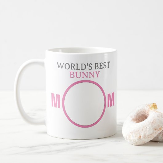  World's Best Bunny Mam Photo Coffee M Koffiemok (Met donut)