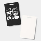 World's Best Bus Driver Badge (Voor- en achterkant)