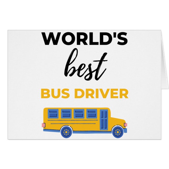 World's Best Bus Driver bl (Voorkant Horizontaal)