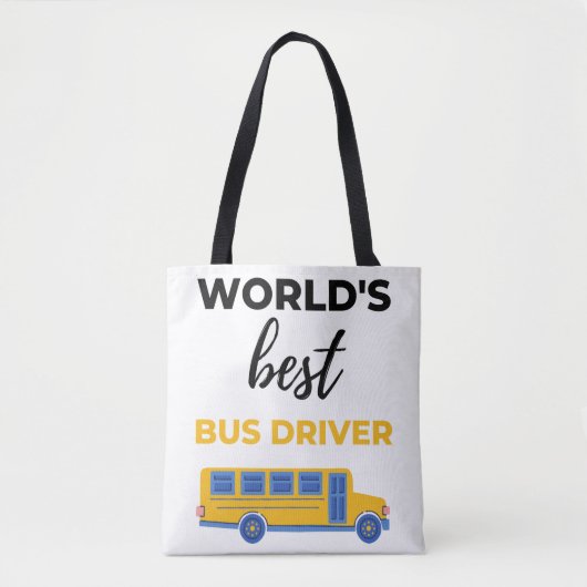 World's Best Bus Driver bl Tote Bag (Voorkant)