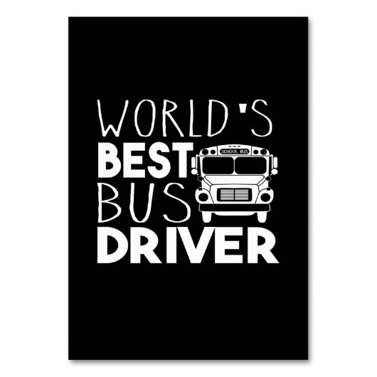 World's Best Bus Driver Kaart (Voorkant)