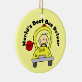 World's Best Bus Driver Keramisch Ornament (Rechts)