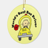 World's Best Bus Driver Keramisch Ornament (Links)