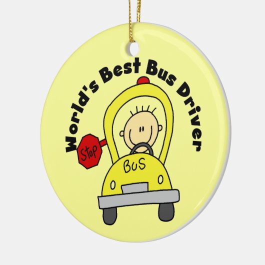 World's Best Bus Driver Keramisch Ornament (Links)