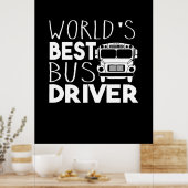 World's Best Bus Driver Poster (Keuken)