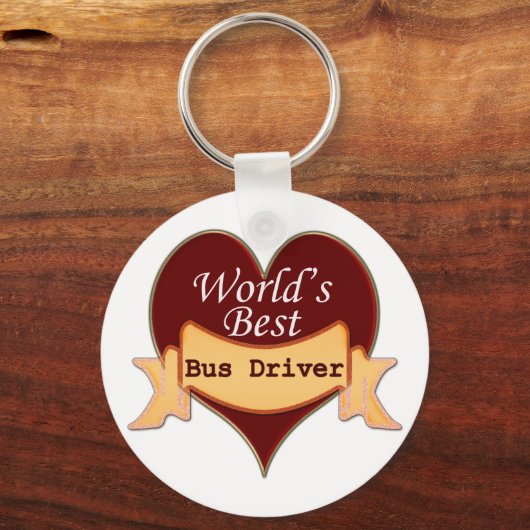 World's Best Bus Driver Sleutelhanger (Voorkant)