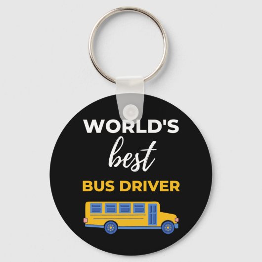 World's Best Bus Driver Sleutelhanger (Voorkant)