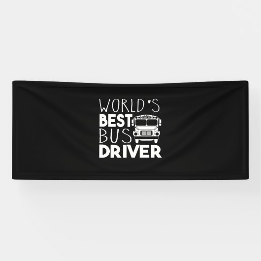 World's Best Bus Driver Spandoek (Horizontaal)