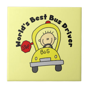 World's Best Bus Driver Tegeltje