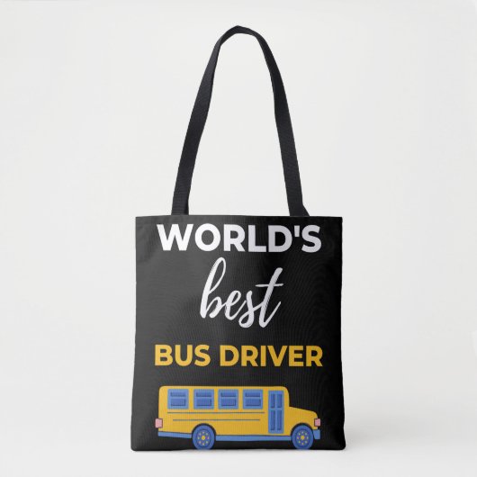 World's Best Bus Driver Tote Bag (Voorkant)