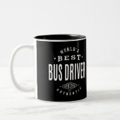 World's Best Bus Driver Tweekleurige Koffiemok (Links)
