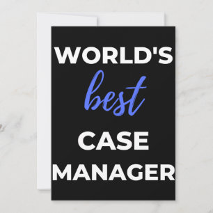 World's Best Case Manager Bedankkaart