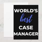 World's Best Case Manager Bedankkaart (Voorkant / Achterkant)
