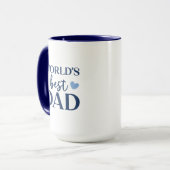 World's Best Dad 2 photo collage coffe Mug Mok (Voorkant links)