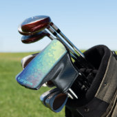 WORLDS BEST DAD Blue Abstract Pattern Golf Head Co Golfheadcover (Insitu)