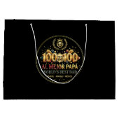 World's Best Dad / Bolsa de regalo Groot Cadeauzakje (Achterkant)
