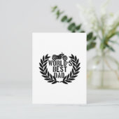 World's Best Dad  Briefkaart (Staand voorkant)