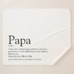 World's Best Dad, Daddy, Father Definition Fun Sherpa Deken<br><div class="desc">Personaliseert for your special dad,  daddy,  papa or father to create a unigift for Father's day,  birthdays,  Christmas or any day you want to show how much he means to you. A perfect way to show him how amazing he is every day. Designed by Thisisnotme©</div>