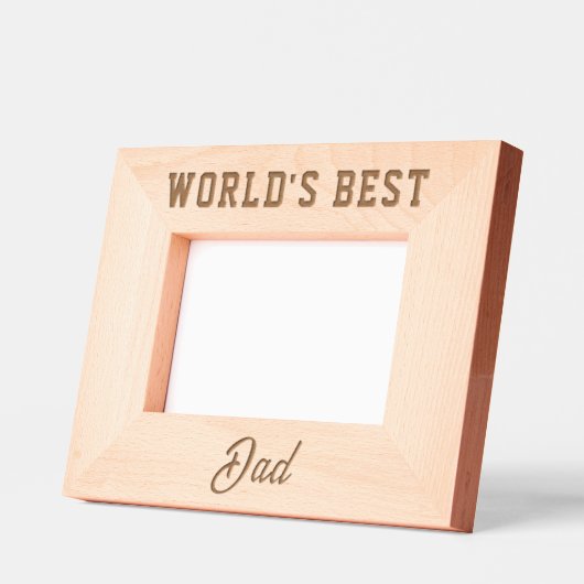 World's Best DAD Engraved Frames Gegraveerde Lijstjes (Links)