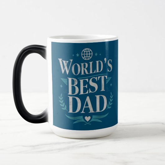 World's Best Dad Magische Mok (Links)