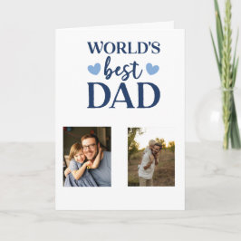 Worlds Best Dad Photo Card | Father's Day 2026   Kaart