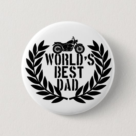 World's Best Dad  Ronde Button 5,7 Cm (Voorkant)